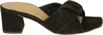 Paul Green Schoenen, Dames, Bruin, 40 1/2 EU, Su&egrave;de, 6127 Heeled Mules