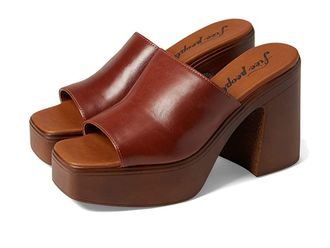 Free People Zoe Platform Womens Shoes Chestnut : EU 36.5 (US Womens 6.5) M, Leather
