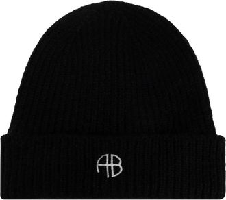 Anine Bing Elia Beanie - Dames - Hoeden - Zwart - ONE Size - Wol - Accessoires