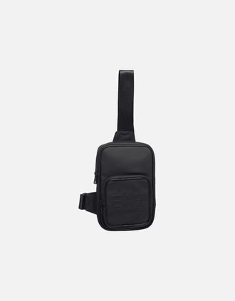 Emporio Armani Mens Eco Leather Black Sling Bag - Size: ONE size