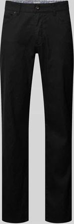 Brax Brax Regular Fit Stoffhose aus Baumwoll-Leinen-Mix Modell CADIZ in Black, Gr&ouml;&szlig;e 32/30