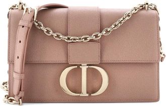 Dior 30 Montaigne Chain Flap Bag Leather East West shoulder bag - Beige