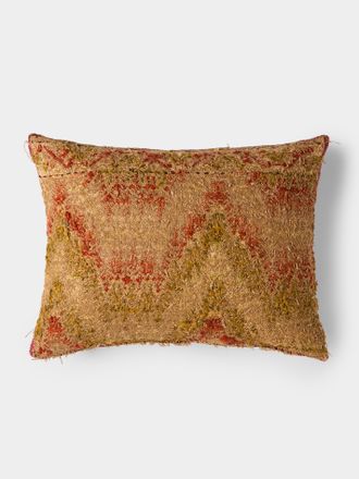 By Walid 17th-Century Tapestry Wool and Linen Cushion (19.5in/50cm)