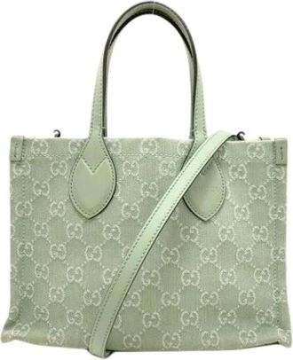 Gucci Pre-owned Tote Bags, female, Green, Size: ONE SIZE Pre-owned Tote Bag
