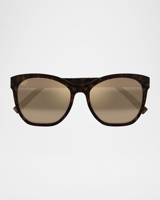 Maui Jim Men & apos;s Alulu Acetate Cat-Eye Sunglasses
