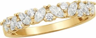 Savvy Cie Jewels Cubic Zirconia Eternity Band in Yellow at Nordstrom Rack, Size 10