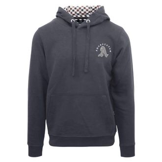 Aquascutum Hoodie met lange mouwen en kangoeroezak voor heren (Antraciet)