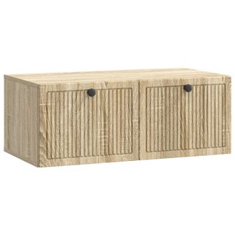 vidaXL Mueble Para Tv De Pared Roble Sonoma 78,5 X 41 X 30 Cm Vidaxl