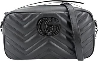 Gucci Pre-owned Vintage Schoudertas - Dames - Vintage Schoudertas - Zwart - ONE Size - Leer - Vintage