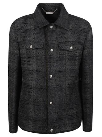 John Richmond Olvian Star Button Textured Jacket