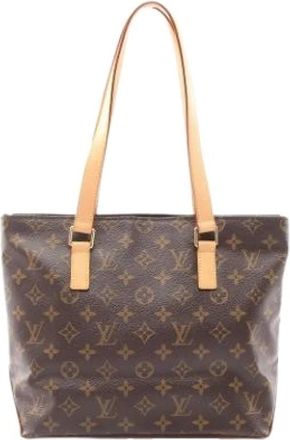 Louis Vuitton Pre-owned Tote Bags, female, Brown, Size: ONE SIZE Pre-owned Canvas Tote Bag