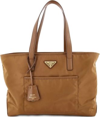 Prada Re-Edition 1978 Pocket Re-Nylon with Saffiano Leather Medium tote bag - Bruin