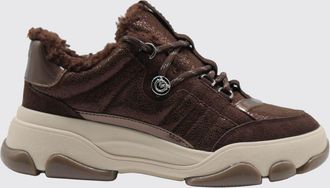 Pinko Sneakers Athena in pelle effetto crackl&egrave; con interni foderati in morbido shearling