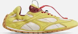 Bottega Veneta Orbit Flash Sneaker - Yellow - Women - 39 - 80% Calfskin & 20% Polyester
