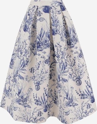 Lunatica Milano Ausgestellter Rock von Lunatica Milano mit Fantasy-Print