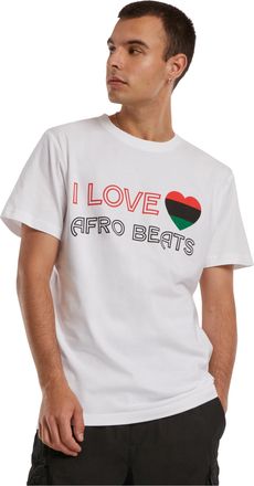 Mister Tee Mens I Love African Beats Tee M White, White, M