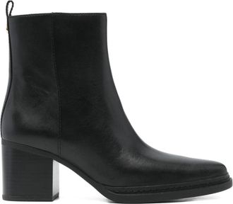 Michael Kors Lex Leren Boot - Dames - Laarzen met Hak - Zwart - 40 EU - Denim - Schoenen