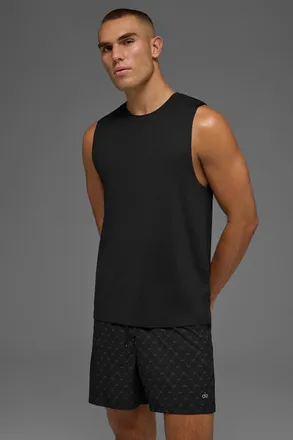 Alo | Idol Muscle Tank Top in Black, Size: Medium