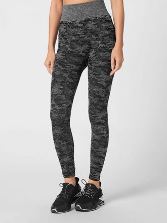 Plein Sport High-Waisted Camouflage Print Leggings in Technical Fabric