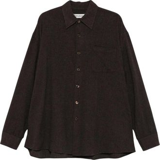 Our Legacy Borrowed Shirt - Heren - Casual Overhemden - Bruin - M - Katoen - Overhemden