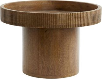 Light & Living Light&living - Mesa Auxiliar Kalomo Madera Marr&oacute;n Oscuro - &Oslash;50x35