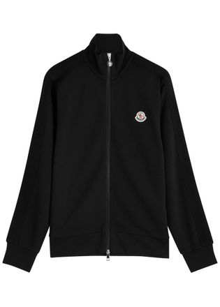 Moncler Logo Stretch-jersey Sweatshirt - Black - M (UK 12 / M)