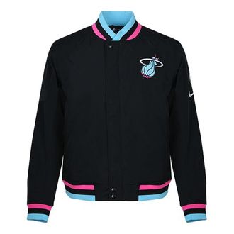 Nike Mens Nike NBA Miami Heat Black Jacket AH5285-010