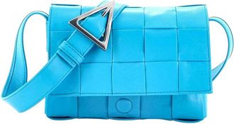 Bottega Veneta Cassette Crossbody Bag Maxi Intrecciato Leather Small (Authentic Pre-Loved)
