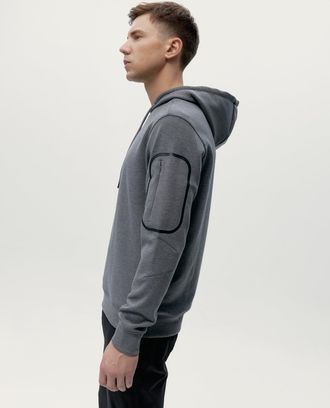 Born Living Yoga Hoodie Marion Grey Melange