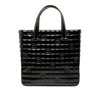 Chanel Pre-owned Vintage Patent Leather Tote - Pre-owned - Mujer - Negro - ONE SIZE