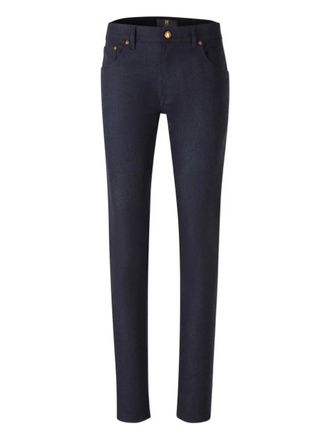 Pantaloni Torino slim-cut jeans - men - Elastane/Virgin Wool/Cashmere - 33 - Blue