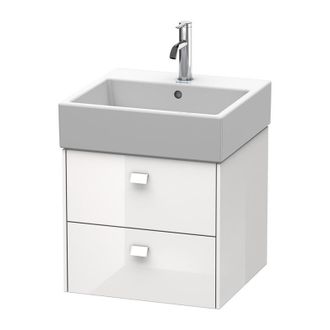 Duravit Mueble Bajo Encimera Duravit Brioso 48,4 X 45,9 Cm, 2 Cajones, Incl. Hueco Para Sif&oacute;n Y Delantal, Para Lavabo Vero Air 235050, Color (frente/cuerpo): 