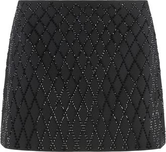 Pinko Minirok Memory - Dames - Korte rokken - Zwart - M - Leer - Rokken