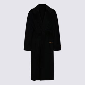 Elisabetta Franchi Coats Blacks And Greys