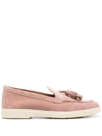 Santoni Su&egrave;de loafers - Roze
