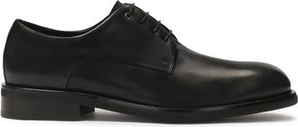 Kazar Casual zwarte leren halfschoenen - Heren - Nette schoenen - Zwart - 43 EU - Leer - Schoenen