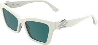 Karl Lagerfeld KL6220S 105 Womens Sunglasses White Size 54