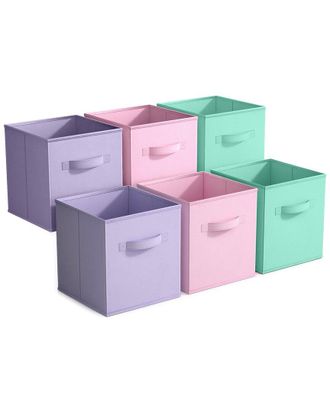 Sorbus 6 Pack 11In Foldable Storage Cubes