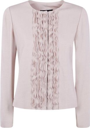 Emporio Armani Beige Round Neck Jacket