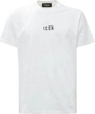 Dsquared2 Tops, Heren, Wit, M, Katoen, Mini Icon Cool T-Shirt