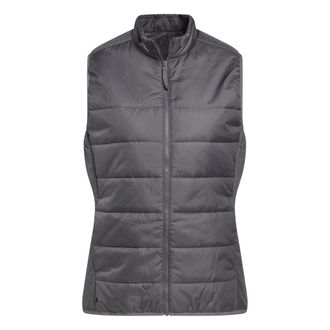 adidas adidas Performance Womens Puffy Vest - Black/Dark Grey - Size Medium