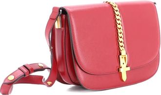 Gucci Sylvie 1969 kleine leren schoudertas - Rood