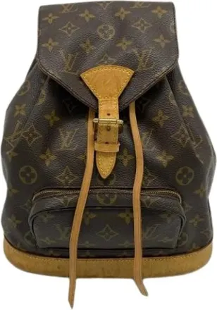 Louis Vuitton Pre-owned Backpacks, female, Brown, Size: ONE SIZE Pre-owned Monogram Canvas Backpack