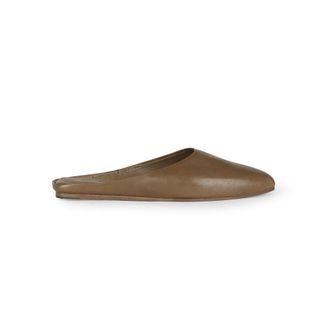 Cortana Jackie Flat Mule - Dames - Slip ons - Groen - 38 EU - Leer - Schoenen