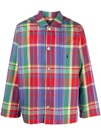 Polo Ralph Lauren plaid-print cotton pajama set - Red