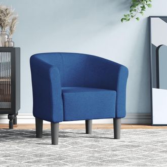 vidaXL Sill&oacute;n De Tela Azul Vidaxl