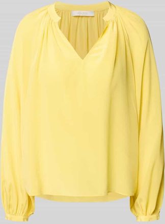 Herzen&rsquo;s Angelegenheit Regular Fit Bluse mit V-Ausschnitt in GELB, Gr&ouml;&szlig;e 34