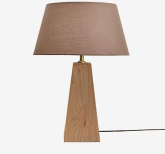 Sklum Lámpara de mesa en madera de mango Taraua SKLUM