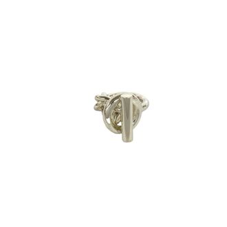 Herm&egrave;s Silver Silver 925 Band Ring (Pre-Owned)