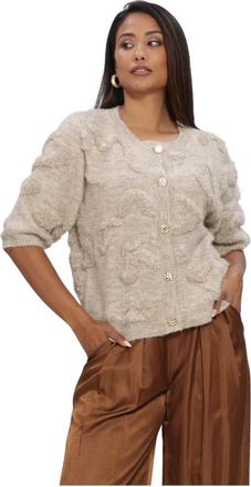 Nukus Nukus, Truien & Vesten, Dames, Beige, S, Wol, Maggy Cardigan SS